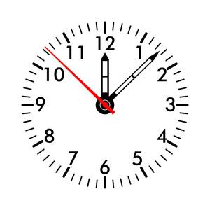 带彩色数字的时钟面时钟面矢量图带20分钟计时器的时钟面.